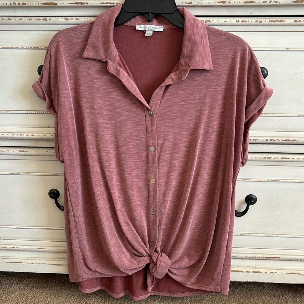 Rose colored blouse